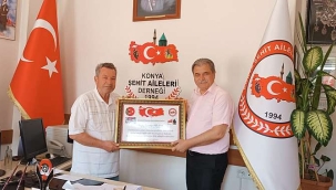 Başkan Çağlayan, Konya Şehit Aileleri Derneği'ni ziyaret etti! 