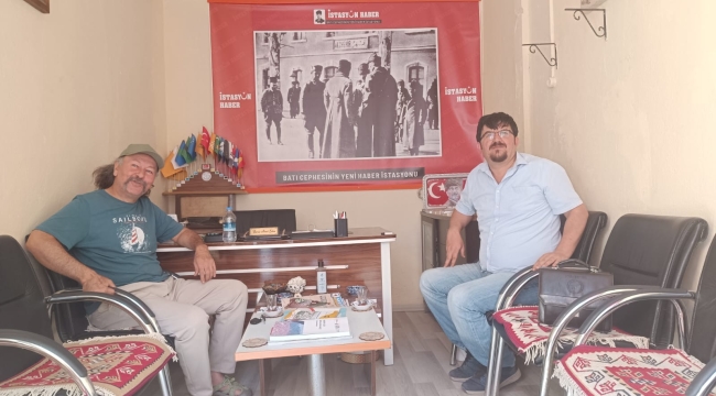 BAŞKAN ÇİNİ'DEN GAZETEMİZE ZİYARET 