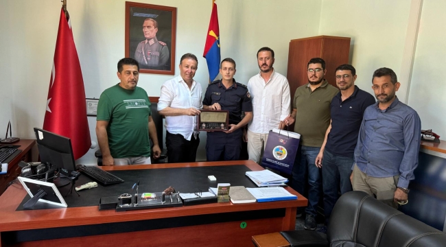 BAŞKAN KALKAN, ÜSTEĞMEN ERDEM'E GÖREVİNDE BAŞARILAR DİLEDİ 