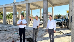 BAŞKAN MEŞE  KAPALI PAZAR'DA İNCELEMELERDE BULUNDU 