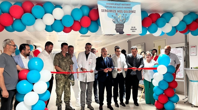 DEVLET HASTANESİNDE TRSM ( TOPLUM RUH SAĞLIĞI MERKEZİ) SERGİSİ AÇILDI 