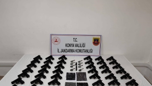 Konya'da jandarmadan silah kaçakçılığı operasyonu 