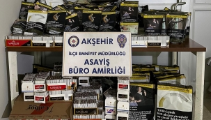 AKŞEHİR'DE KAÇAK SİGARA VE ÜTÜN OPERASYONU 