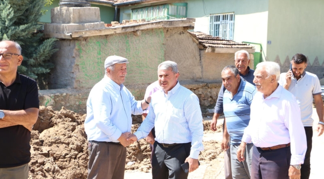 BAŞKAN GÜNALTAY'DAN  HACIÖMERPĞLU VE HATIRLI'YA ZİYARET 