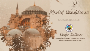 BAŞKAN KALKAN'DAN MEVLİD KANDİLİ MESAJI 