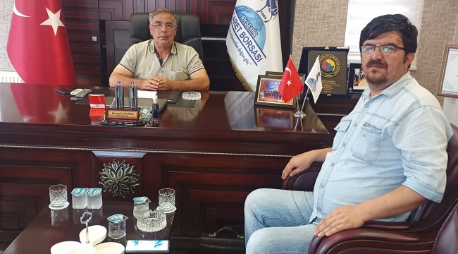 BAŞKAN ŞAHİN'DEN AKŞEHİR TİCARET BORSASI'NA ZİYARET 