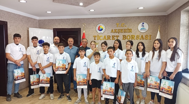 GENÇ SPORCULARDAN AKŞEHİR TİCARET BORSASI'NA ZİYARET 