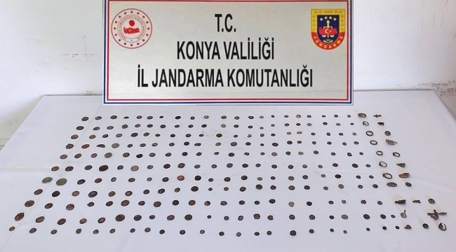 Jandarmadan Sarayönü'nde tarihi eser kaçakçılığı operasyonu