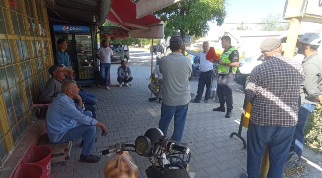 Konya'da jandarma ekiplerinden 146 vatandaşa trafik eğitimi 