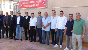 MHP'Lİ KONUR ALP   KOÇAK,YUNAK'DA ESNAF VE VATANDAŞLARLA BULUŞTU 
