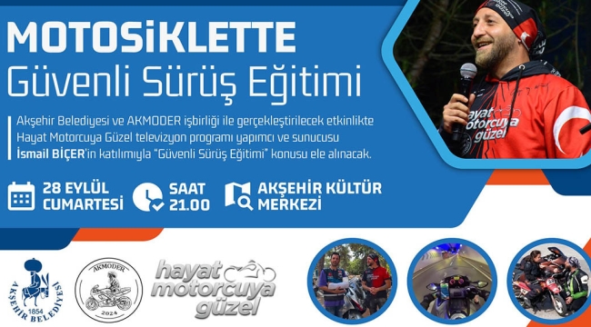 MOTOSİKLETTE GÜVENLİ SÜRÜŞ EĞİTİMİ AKŞEHİR'DE