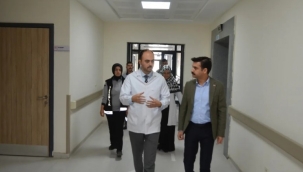 TUZLUKÇU KAYMAKAMI ÇINARKA'DAN DEVLET HASTANESİNE ZİYARET 