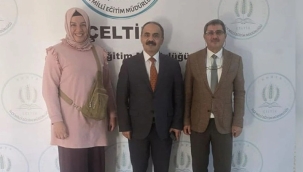 YUNAK İLÇE MÜDÜRÜ İŞCAN'DAN ÇELTİK İLÇE MÜDÜRÜ ÇETİN'E ZİYARET 