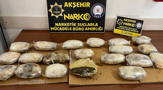 Akşehir'de Yaklaşık 5 Milyon Liralık Uyuşturucu Yakalandı