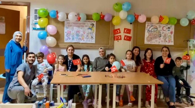 Akşehir Devlet Hastanesi Çocuk Servisinde Cumhuriyet Bayramı Etkinliği