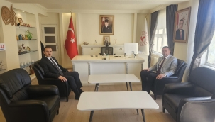 BAŞKAN ÖZTOKLU'DAN KAYMAKAM AHAT'A HAYIRLI OLSUN ZİYARETİ 