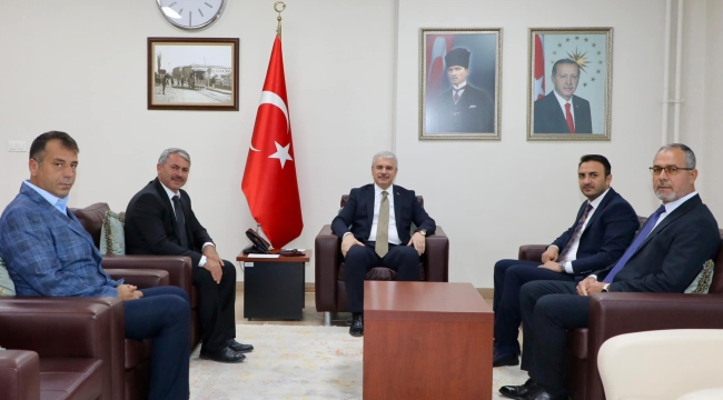 BAŞKANLARDAN VALİ AKIN'A HAYIRLI OLSUN ZİYARETİ 