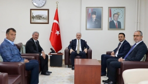 BAŞKANLARDAN VALİ AKIN'A HAYIRLI OLSUN ZİYARETİ 