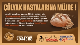 Glutensiz Ekmek, Akşehir Belediyesi Halk Ekmek Büfelerinde Satılacak... 