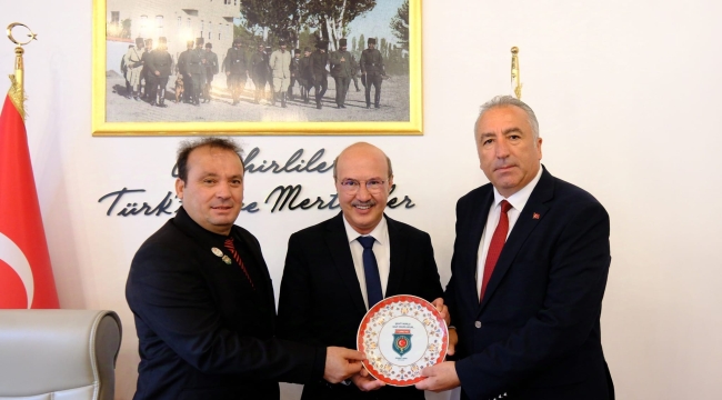 HARP MALULÜ GAZİLER'DEN BAŞKAN KÖKSAL VE ALBAY SAKİN'E ZİYARET 