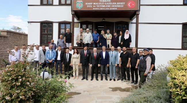 KONYA VALİSİ İBRAHİM AKIN'DAN İLK ZİYARET ŞEHİT AİLELERİ VE GAZİLERE