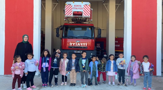 MİNİK ÖĞRENCİLERDEN YUNAK İTFAİYESİNE ZİYARET 