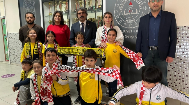 AKŞEHİR SPOR AS BAŞKANINDAN CUMHURİYET İLKOKULU'NA ZİYARET 