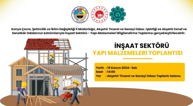İnşaat Sektörü - Yapı Malzemeleri Toplantısı 