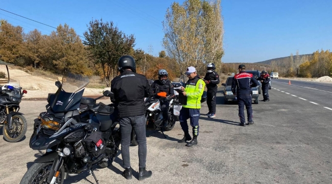 Jandarma'dan motosiklet denetimi! 