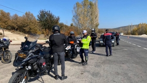 Jandarma'dan motosiklet denetimi! 