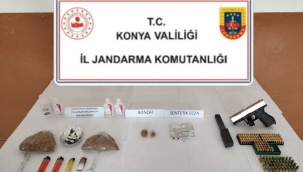Konya Jandarma'dan 3 ilçede uyuşturucu operasyonu 