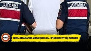 Konya Jandarma'dan aranan şahıslara operasyon! 229 kişi yakalandı 