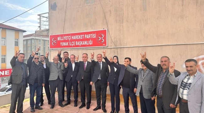 YUNAK HALKINDAN MHP HEYETİNE YOĞUN TEVECCÜH