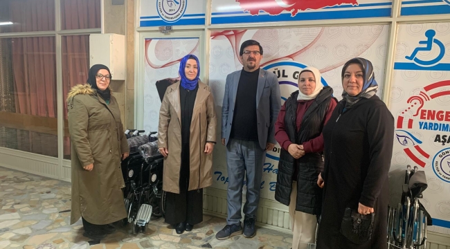 AK PARTİ MERAM KADIN KOLLARINDAN GÖNÜL GÖZÜ DERNEĞİ'NE ZİYARET