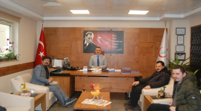 Akşehir Gazeteciler Cemiyeti'nden Başhekim Erdem ve Başhekim Demirdağ'a Ziyaret 