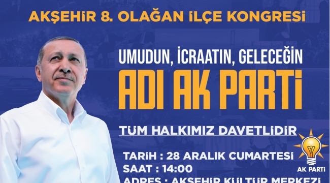 BAŞKAN SAĞLAM'DAN KONGREYE DAVET 