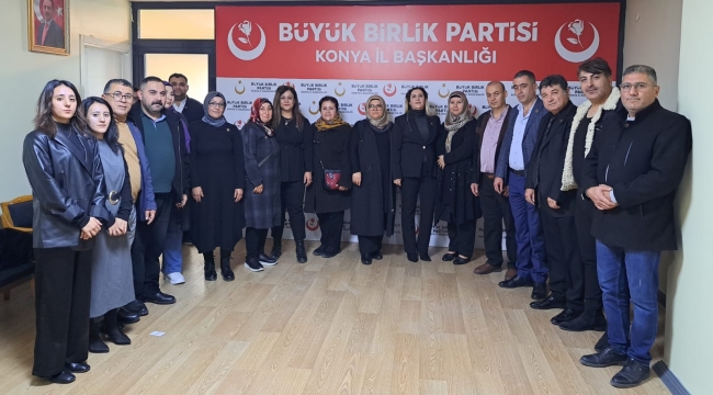 BBP Selçuklu'da Kevser Topal İlçe Başkanı Oldu 
