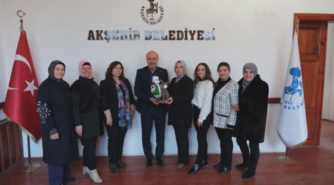 HANIMELİ KADIN KOOPERATİFİ'NDEN BAŞKAN KÖKSAL'A ZİYARET