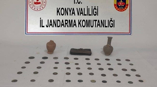 Ilgın'da jandarmadan tarihi eser operasyonu! 