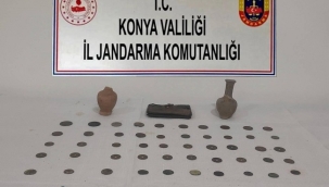 Ilgın'da jandarmadan tarihi eser operasyonu! 