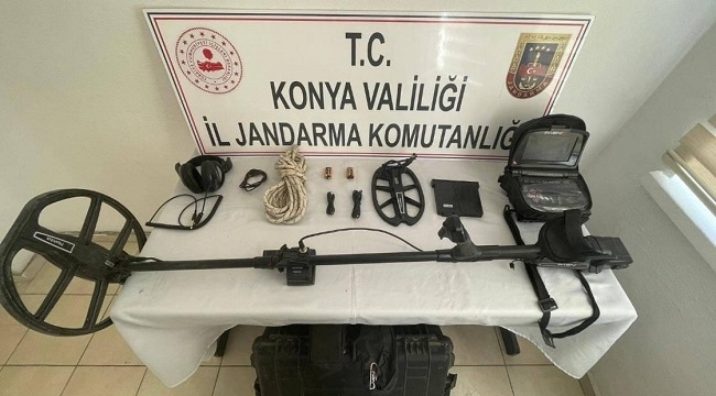 Konya'da izinsiz definecilere jandarmadan operasyon: 7 gözaltı 