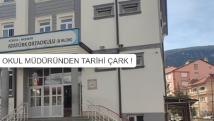 OKUL MÜDÜRÜ'NDEN TARİHİ ÇARK ! 