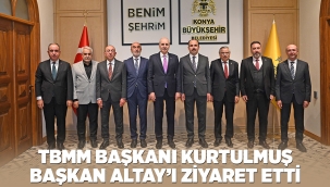 TBMM BAŞKANI KURTULMUŞ BAŞKAN ALTAY'I ZİYARET ETTİ 