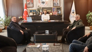 BAŞKAN ÇİL'DEN BAŞKAN MEŞE'YE ZİYARET 