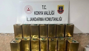 Jandarma ekipleri Akşehir'de 1800 litre sahte zeytinyağı ele geçirdi 