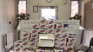 Konya'da Yunus timlerin durdurduğu araçtan 19 bin 200 adet kaçak sigara ele geçirildi 