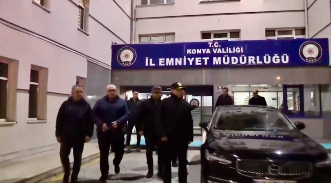 Konya'da yüzlerce polisin katılımıyla "42 huzur 1" uygulaması gerçekleştirildi 