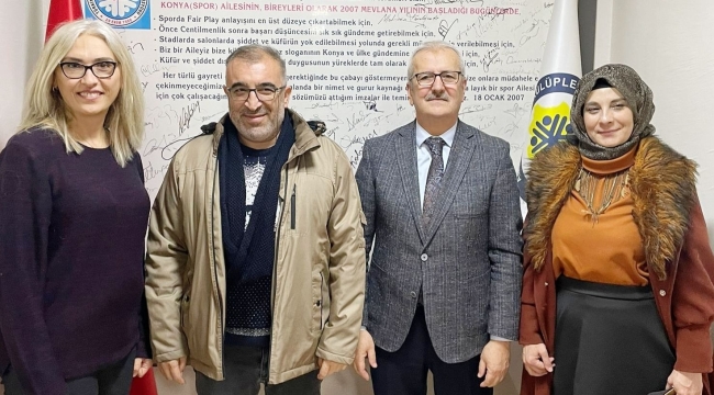 MERAM OSMAN GAZİ ORTAOKULU'NDAN BAŞKAN AY'A ZİYARET 