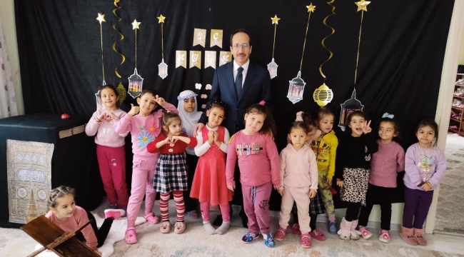 MÜFTÜ MÜJDECİ'DEN 4-6 YAŞ KUR'AN KURSLARINA ZİYARET 