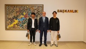 BAŞKAN PEKYATIRMACI, KONYA'DA ONLARCA CANIN KURTARILMASINA VESİLE OLAN GENÇLE BİR ARAYA GELDİ 